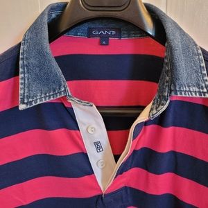Gant Men's Short-sleeved Vintage Polo Shirt Size XL